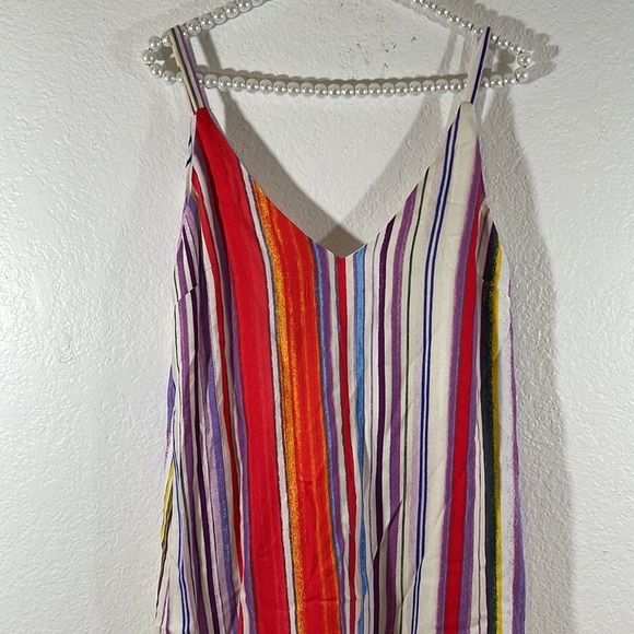 FOREVER 21 Contemporary Stripe Dress NWT Sleeveless Strappy Size Small - Picture 2 of 8